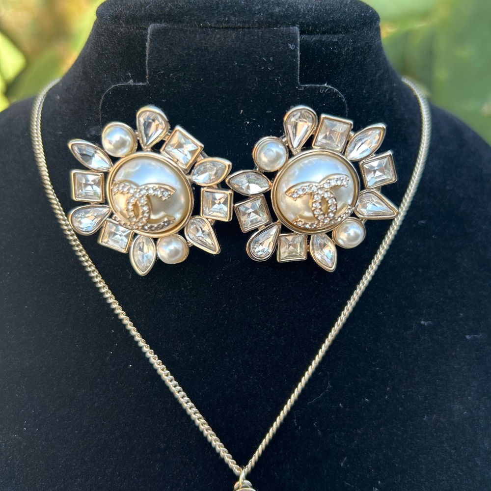 Chanel Necklace and Earring Set - Picture 3 of 5